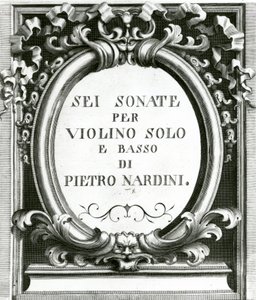 Musik forsideark for violin af Pietro Nardini af Unbekannt Unbekannt
